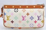 Louis Vuitton Monogram Multicolor Pochette Accessoires Pouch M92649 White 1417K Online Hot Sale