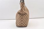 Authentic GUCCI Eclipse Shoulder Tote Bag GG Canvas Leather 120836 Brown 1366K Online