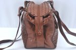 Authentic BOTTEGA VENETA Intrecciato Leather Shoulder Hand Bag Brown K9918 Fashion