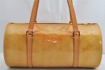 Authentic Louis Vuitton Vernis Bedford Hand Bag Yellow Beige M91006 LV 1424K Sale