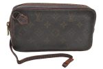 Authentic Louis Vuitton Monogram Pochette Sport Clutch Hand Bag LV Junk K8827 Discount