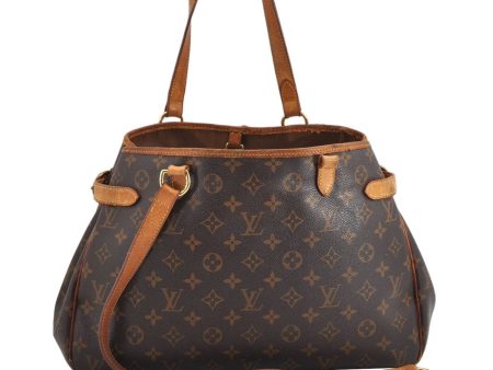 Auth Louis Vuitton Monogram Batignolles Horizontal Tote Bag M51154 Junk 1616K Discount