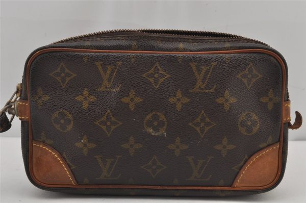 Authentic Louis Vuitton Monogram Marly Dragonne PM M51827 Clutch Bag Junk 8161J Online Sale