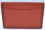 Authentic Louis Vuitton Epi Montaigne 23 Clutch Hand Bag Brown M52663 LV K9531 Supply