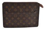 Authentic Louis Vuitton Monogram Pochette Homme Clutch Hand Bag M51795 LV 6371J Online