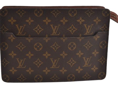 Authentic Louis Vuitton Monogram Pochette Homme Clutch Hand Bag M51795 LV 6371J Online