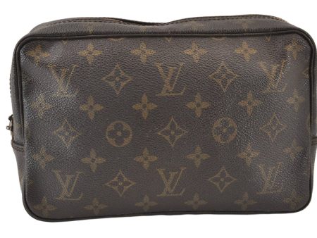 Auth Louis Vuitton Monogram Trousse Toilette 23 Clutch Bag M47524 LV Junk 1511K For Cheap