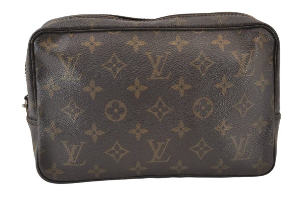 Auth Louis Vuitton Monogram Trousse Toilette 23 Clutch Bag M47524 LV Junk 1511K For Cheap