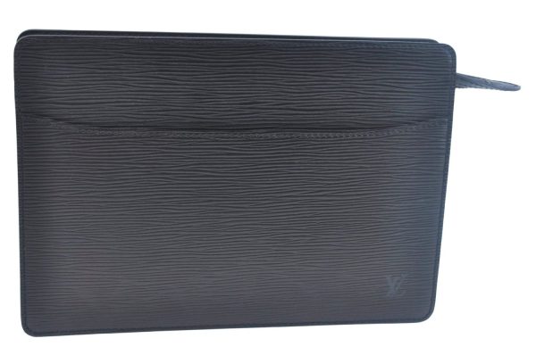 Authentic Louis Vuitton Epi Pochette Homme Clutch Hand Bag Black M52522 LV K9963 Online Hot Sale