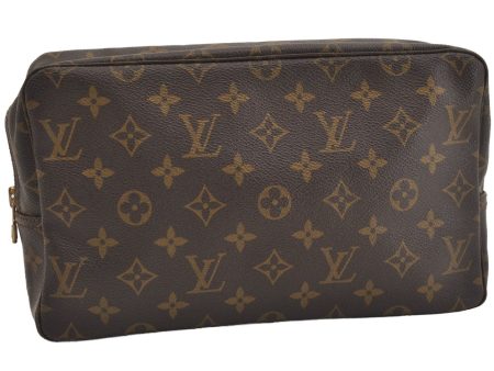 Auth Louis Vuitton Monogram Trousse Toilette 28 Clutch Hand Bag M47522 LV 5782J Supply