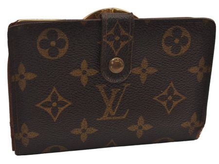 Auth Louis Vuitton Monogram Porte Monnaie Billets Viennois M61663 Wallet 7949J For Cheap