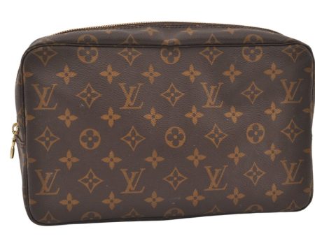 Auth Louis Vuitton Monogram Trousse Toilette 28 Clutch Bag M47522 LV Junk 0170K Online Hot Sale