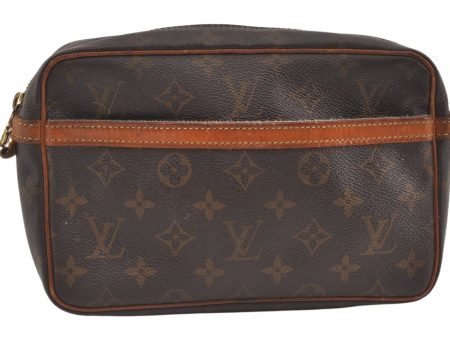 Authentic Louis Vuitton Monogram Compiegne 23 Clutch Hand Bag M51847 LV 9937J Online Hot Sale