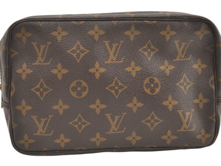 Auth Louis Vuitton Monogram Trousse Toilette 23 Clutch Hand Bag Old Model 0406K Online