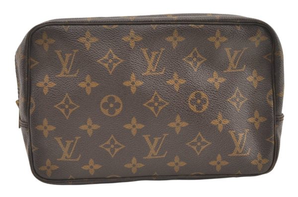 Auth Louis Vuitton Monogram Trousse Toilette 23 Clutch Hand Bag Old Model 0406K Online