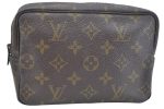 Auth Louis Vuitton Monogram Trousse Toilette 18 Clutch Hand Bag Old Model K9633 Online Sale