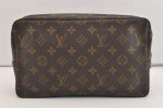 Auth Louis Vuitton Monogram Trousse Toilette 28 Clutch Hand Bag M47522 LV 5782J Supply