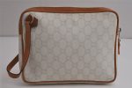 Authentic GUCCI GG Plus Clutch Hand Bag Purse PVC Leather White Junk 0665K Online Hot Sale