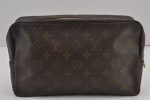 Auth Louis Vuitton Monogram Trousse Toilette 28 Clutch Hand Bag M47522 LV 8468J Online