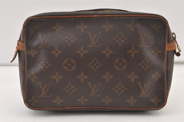 Authentic Louis Vuitton Monogram Compiegne 23 Clutch Hand Bag M51847 LV 9937J Online Hot Sale