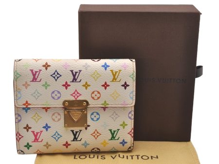 Auth Louis Vuitton Monogram Multicolor Portefeuille Koala Wallet White Box 5206J For Sale