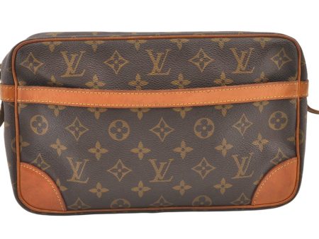 Authentic Louis Vuitton Monogram Compiegne 28 Clutch Hand Bag M51845 LV 1130K Hot on Sale