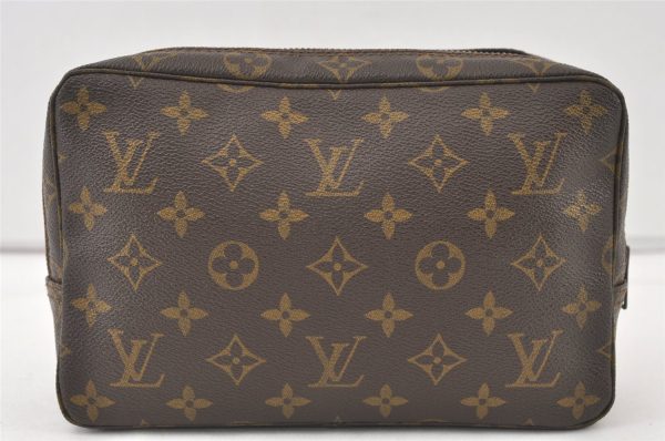 Auth Louis Vuitton Monogram Trousse Toilette 23 Clutch Hand Bag Old Model 9957J Hot on Sale