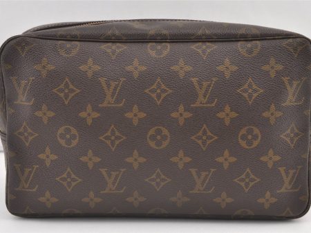 Auth Louis Vuitton Monogram Trousse Toilette 28 Clutch Bag M47522 Junk 8470J Online Sale