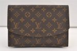 Authentic Louis Vuitton Monogram Pochette Rabat Clutch Bag Old Model LV 9421J Online