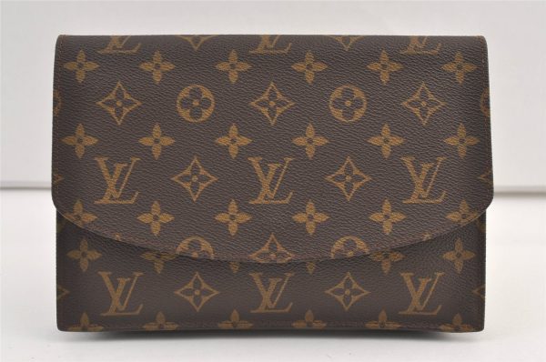 Authentic Louis Vuitton Monogram Pochette Rabat Clutch Bag Old Model LV 9421J Online