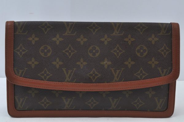 Louis Vuitton Monogram Pochette Dame GM Clutch Hand Bag Old Model LV Junk L0067 For Discount