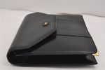 Authentic BALLY Vintage Leather 2Way Shoulder Clutch Bag Purse Black Junk 8687J on Sale