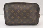 Auth Louis Vuitton Monogram Trousse Toilette 23 Clutch Bag Old Model Junk 9560J Online Hot Sale