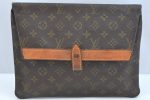 Auth Louis Vuitton Monogram Pochette Pliante Clutch Hand Bag Old Model LV K9327 Online Sale