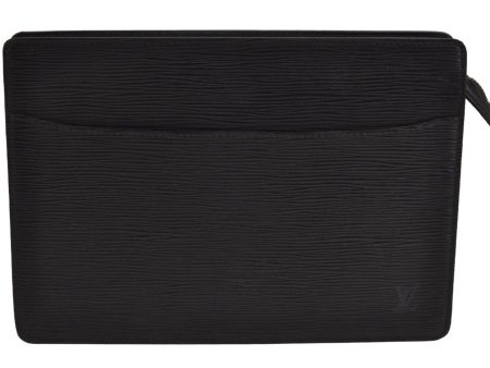 Authentic Louis Vuitton Epi Pochette Homme Clutch Hand Bag Black M52522 LV 5786J Online now