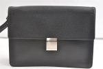 Authentic Louis Vuitton Taiga Selenga Clutch Hand Bag Black M30782 LV 8503J Fashion