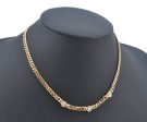 Authentic Christian Dior Gold Tone Chain Pendant Necklace Rhinestone CD L0080 Cheap