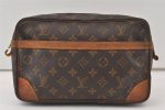 Authentic Louis Vuitton Monogram Compiegne 28 Clutch Hand Bag M51845 LV 0117K For Cheap