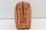 Authentic MCM Vintage Visetos Leather Clutch Hand Bag Purse Brown 0812K For Cheap