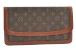 Auth Louis Vuitton Monogram Pochette Dame GM Clutch Hand Bag Old Model LV 9289J For Discount