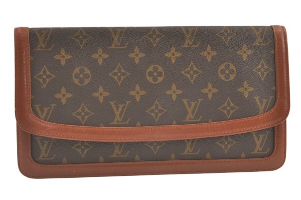 Auth Louis Vuitton Monogram Pochette Dame GM Clutch Hand Bag Old Model LV 9289J For Discount