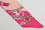 Authentic HERMES Twilly Scarf  FESTIVAL DES AMAZONES  Silk Pink Box 9064J Cheap