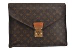 Authentic Louis Vuitton Monogram Porte Documents Senateur M53335 Briefcase 5743J Cheap