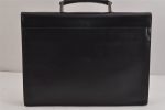 Authentic PRADA Saffiano Leather Nappa Briefcase Business Bag V215 Black 4638J For Sale