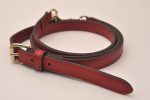 Authentic GUCCI Vintage Shoulder Strap Leather 39  Red 8106J on Sale