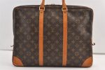 Authentic Louis Vuitton Monogram Porte Documents Voyage M40226 Briefcase 8748J Hot on Sale