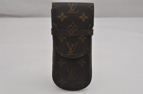 Authentic Louis Vuitton Monogram Etui Lunette Rabat Glasses Case M62970 LV 0033K Supply