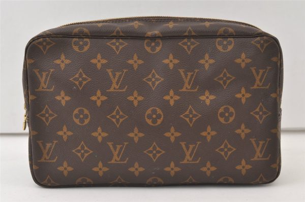 Auth Louis Vuitton Monogram Trousse Toilette 28 Clutch Bag M47522 LV Junk 0170K Online Hot Sale