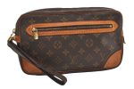 Authentic Louis Vuitton Monogram Marly Dragonne GM M51825 Clutch Hand Bag 6220J on Sale