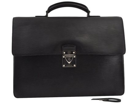 Authentic Louis Vuitton Epi Robusto 1 Briefcase Black M54532 LV 6988J Online